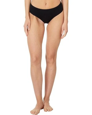 Hanro Ultralight Hi Cut Brief Panty Women's Medium Black Cotton Pull-On BUU636 - Image 1 of 4