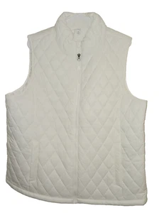 CHALECO MUJER TIME & TRU BLANCO PUFFER SIN MANGAS LIGERO TALLA XL - Imagen 1 de 3