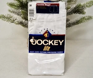Nuevo de Lote Antiguo Jockey Life Boxer Cónico Para Hombre Talla 34 Blanco Nuevo Sellado 1996 EE. UU. - Imagen 1 de 11