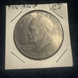 1776-1976  Eisenhower Liberty Bell Moon 1 Dollar No Mint Mark, Error Coin - Picture 1 of 2