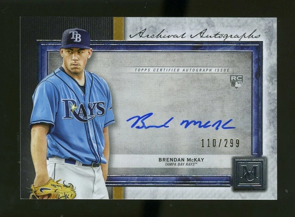 2020 Topps Museum Collection BRENDAN MCKAY Auto/Autograph #110/299 RC Rookie - Image 1 of 1