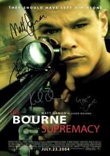 BOURNE SUPREMACY PP SIGNED PHOTO POSTER 12"X8" A4 Matt Damon