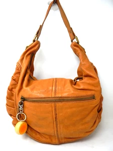 HOBO International Camel Soft Leather Large Hobo Shoulder Bag Purse Top zip - Picture 1 of 11
