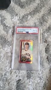2022 Topps Allen & Ginter Chrome 77 Buster Posey Mini-Red Refractor #/5 PSA 10