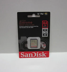 Sandisk 64G extreme U1 A900 4K HD SD card for Nikon A900 A300 A10 camera - Picture 1 of 1