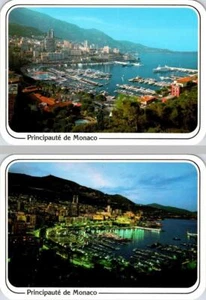2~4X6 Postcards Monaco PORT/MARINA~French Riviera & MONTE CARLO Day & Night - Picture 1 of 5