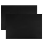 2 Pcs Dry Erase  Magnetic Strip 11.7" x 8" Stickers Writable Black