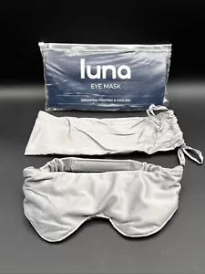 Máscara de ojos con calefacción y enfriamiento con peso Luna - gris Minky polar con correa nueva - Imagen 1 de 4