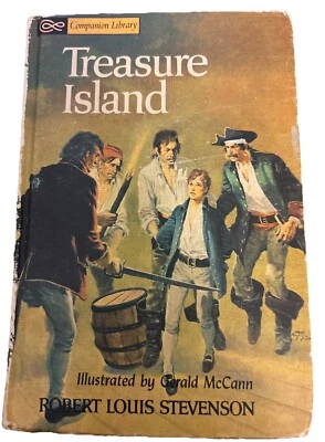Vintage Companion Library Treasure Island & Gulliver's Travels 1963 2:1 Book HC - Image 1 of 4