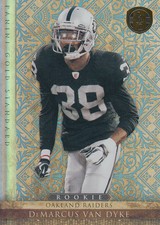 2011 Panini Gold Standard Platinum Gold Football Card #178 DeMarcus Van Dyke /25