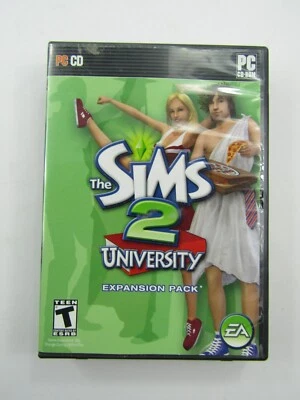 Los Sims 2 University Expansion Pack PC CD Rom Juego EA 2 DISCOS Sin Manual Foto 1 de 4