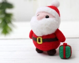 Needle Felting Kit, Animals Needle Felting Set ,Including tool ,  1 cute Santa C - Picture 1 of 3