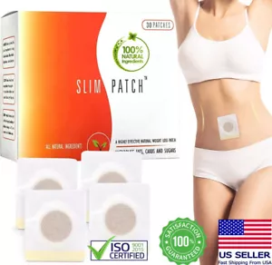 10/30/60 Pcs Slim Patch Weight Loss Slimming Belly Pads Detox Burn Fat Patches - Picture 1 of 8