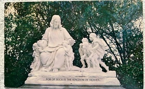 Vincenzo Jerace Christus Statue Wald Rasen Park Glendale Kalifornien Postkarte - Bild 1 von 2