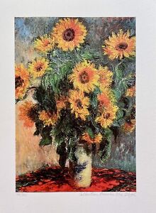 Vincent Van Gogh SUNFLOWERS Estate Signed Limited Edition Giclee 12" x 17"