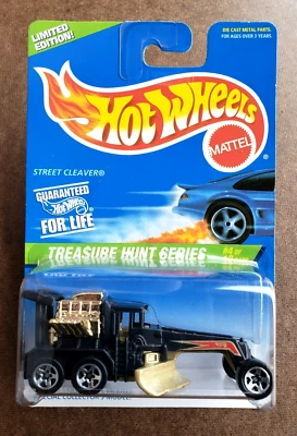 Hot Wheels STREET CLEAVER Black #581 1997 TREASURE HUNTS SERIES 4/12 1:64 #16678 - Image 1 of 4