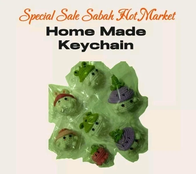 SABAH HOT MARKET HANDMADE KEYCHAIN 3PCS - Image 1 of 1
