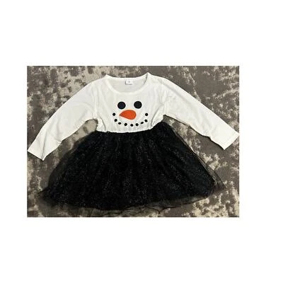 Unbranded Christmas/Winter Girls Frosty the Snowmen Tutu Dress 4 Years (NEW) - Image 1 of 3