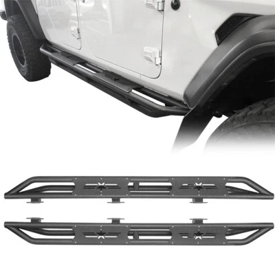 Heavy Duty Steel Side Step Nerf Bars Running Board for 20-25 Jeep Gladiator JT Foto 1 de 4
