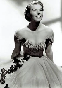 1952 Vintage Photo vocalist & singer Mindy Carson models butterfly dress fashion - Picture 1 of 2