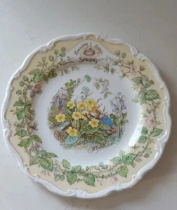 Placa de exhibición de resorte de seto Brambly de colección Royal Doulton Bone China 8" - Imagen 1 de 2