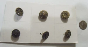 1800s antique museum grade collector assorted metal buttons lot 54060 - Picture 1 of 8