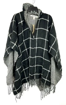 Chal Michael Stars para mujer negro/blanco con cremallera talla única Foto 1 de 4