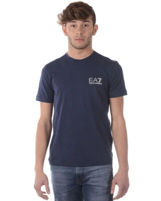 T shirt Maglietta Emporio Armani EA7 Sweatshirt Cotone Uomo Blu 3ZPT52PJ03Z 3502 Foto 1 de 4