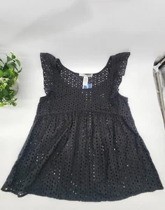 Necessary Objects Black Sleeveless Top. Size Medium - Picture 1 of 9