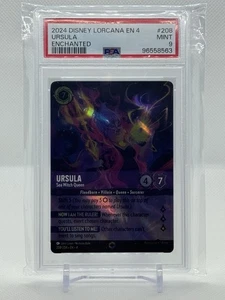 2024 Disney Lorcana En 4 Ursula Enchanted #208 PSA 9 Mint - Picture 1 of 2
