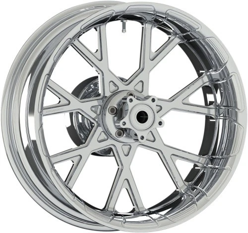 Roda traseira de alumínio forjado Arlen Ness Procross - 18x5,5 - Motocicleta cromada - Imagem 1 de 3