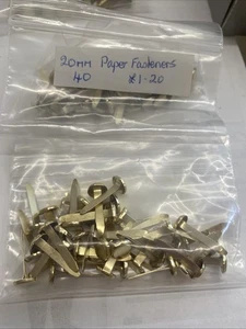 Split Pins Paper Fasteners 25mm Brass Gold, Packs of 40 - Picture 1 of 1