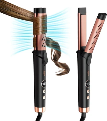 Curling Iron 360° Airflow Styler Hair Curling Iron 5 Adjustable Temps Hair Strai - Image 1 of 4