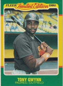 1986 Fleer Limited Edition #22 Tony Gwynn - San Diego Padres - Picture 1 of 2