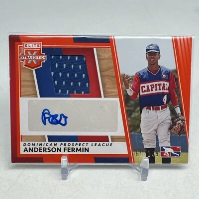 2022 Elite Extra DPL Auto Orange #DMS-AF Anderson Fermin /149 Boston Red Sox - Image 1 of 2