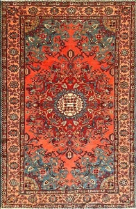 Antiguo Lilihan Oriental Multicolor, 4'6" x 6'6" c-1920 #17427 - Imagen 1 de 9