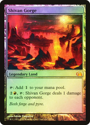 Magic The Gathering MTG SHIVAN GORGE FOIL From the Vault: Realms NM - Image 1 of 1