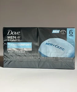 Dove Men + Care Clean Comfort hydrating 3-N-1 Hand & Body Face+shave bar 6 BARS - Picture 1 of 7