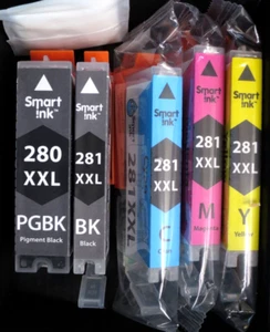 Smart Ink kompatible Tintenpatrone 280XXL & 281XXL schwarz gelb Cyan Magenta - Bild 1 von 5