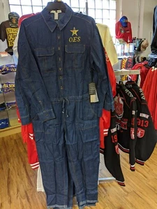 ORDER OF EAST STAR tuta lunga donna denim manica lunga OES JUMP SUITE - Foto 1 di 3