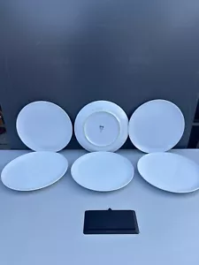 6 IKEA Collectible Dinner Plate White Color 10 Inch #12011-2 by IKEA Sweden - Picture 1 of 9