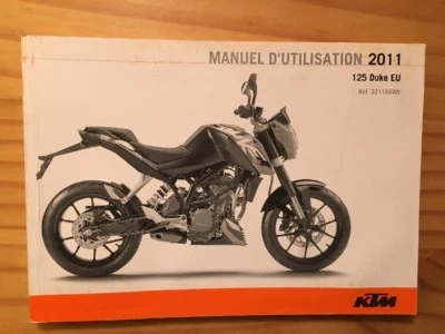 KTM Moto 125 Duke 2011 Manuale Utilizzo Manutenzione Proprietario Moto - Immagine 1 di 4