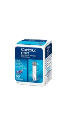 Contour Next Blood Glucose Test Strips x 50 for diabetes — 第 1/2 张图片