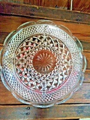 Anchor Hocking Glass 5 Section Party Wedding Dish platter serving tray vtg.  - Image 1 of 4