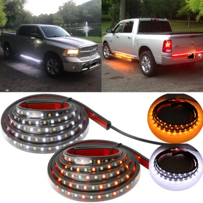 Barra de tira de luz LED de 60" marcador de puerta lateral para Dodge Ram 1500 2500 Foto 1 de 4