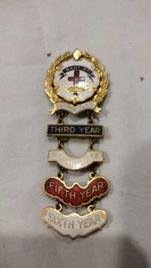 Baptist Church SS Sunday School Attendance Pin Award Pin Second To Sixth Year - Picture 1 of 4