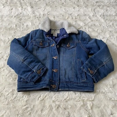 Chaqueta de mezclilla azul Osh Kosh para niños talla 6/6X Foto 1 de 4
