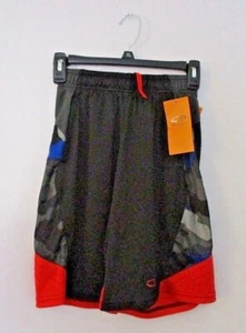 904B1 Champion 99071 C9 Boys Athletic Shorts MD Black w Blue Grey Camo Detail - Picture 1 of 2