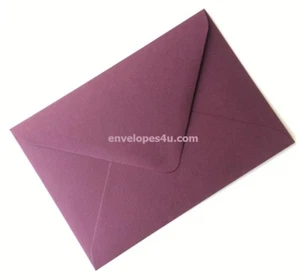 Bordeaux / Burgundy C6 / A6 114x162mm Envelopes 135gsm Dia. Flap Wedding Invites - Picture 1 of 6
