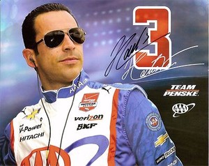 2016 HELIO CASTRONEVES signed INDIANAPOLIS 500 AAA PHOTO CARD INDY CAR wCOA